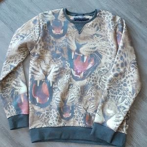 criminal damage leopard print sweater size XXL